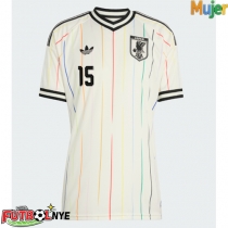 Camiseta Japón Daichi Kamada #15 Visitante Equipación para mujer Mundial 2026 manga corta